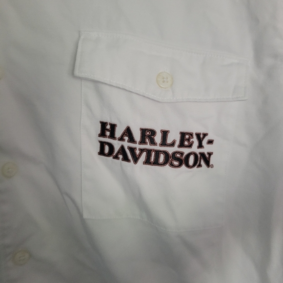 Harley-Davidson Shirt Mens Size XL 1903-2008 105TH Mechanic Motorcycle Vintage - Picture 4 of 9